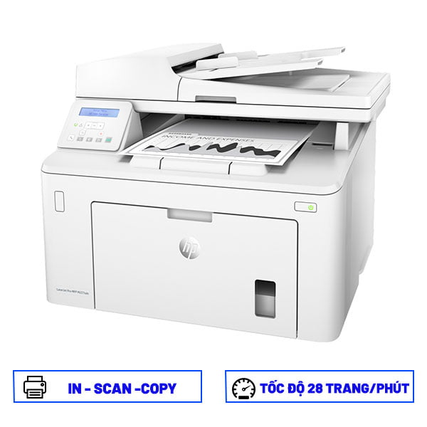 Máy in HP Laserjet Pro MFP M227SDN G3Q74A (In đảo mặt, Scan, Copy/ LAN) Chính Hãng