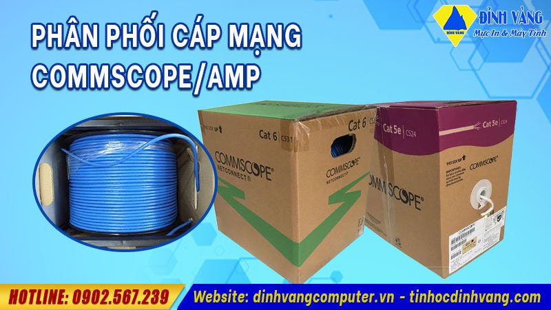 Đại lý phân phối dây cáp mạng Commscope/ AMP cat5e, cat6