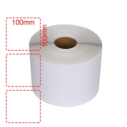Decal in mã vạch (100x100)mm x 50m