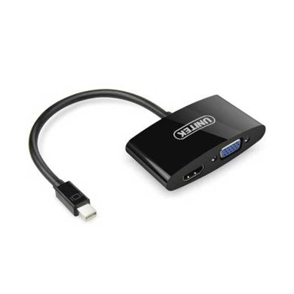 Cáp chuyển đổi Mini Displayport to VGA + HDMI Unitek Y-6328BK