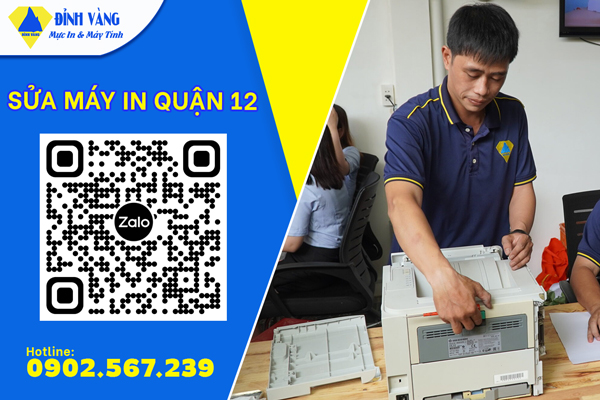 Sửa máy in quận 12| Dịch vụ tận nơi giá rẻ 24/7