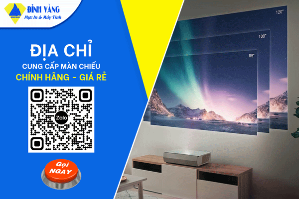 Cung cấp màn chiếu 120 inch chính hãng và chất hãng tại TPHCM