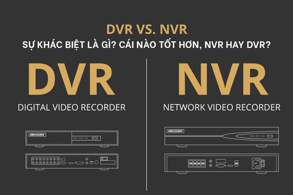 DVR and NVR| Sự khác biệt là gì? Cái nào tốt hơn, NVR hay DVR?