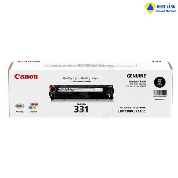 Mực Canon 331 (BK/ C/ M/ Y) Toner Cartridge Dùng Cho LBP 7110Cw, LBP 7100Cn