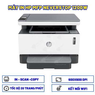 Máy in HP Neverstop Laser MFP 1200w 4RY26A (In, Scan, Copy/ Wifi)