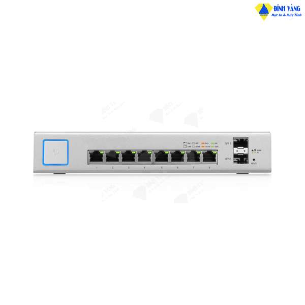 Thiết Bị Chuyển Mạch UniFi Switch US-8-150W (10 Gbps, 150W, 2x SFP, 8x RJ45)