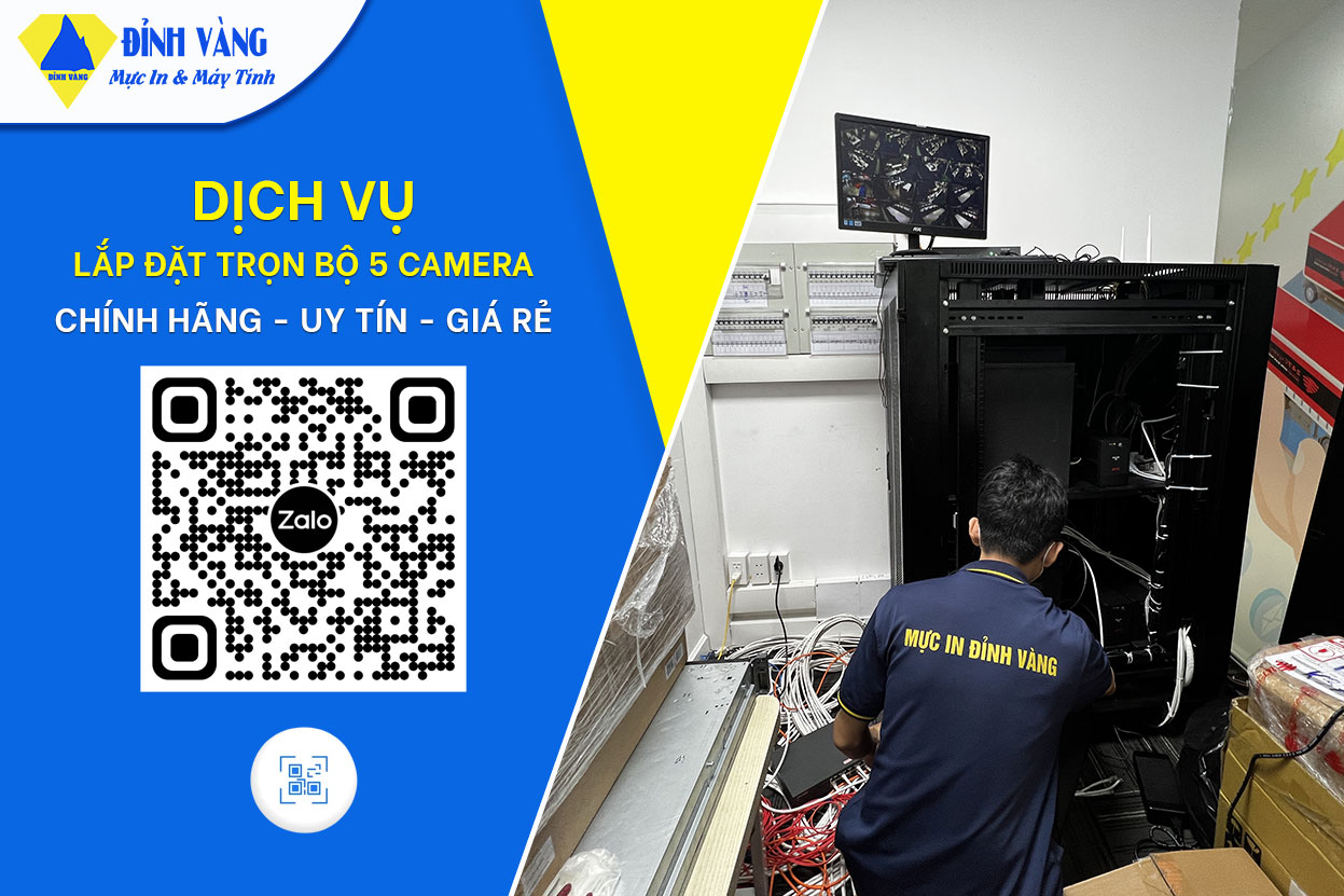 Lắp Đặt Trọn Bộ 5 Camera| Giá Gốc - Chính Hãng - Bảo Hành 2 Năm 2023