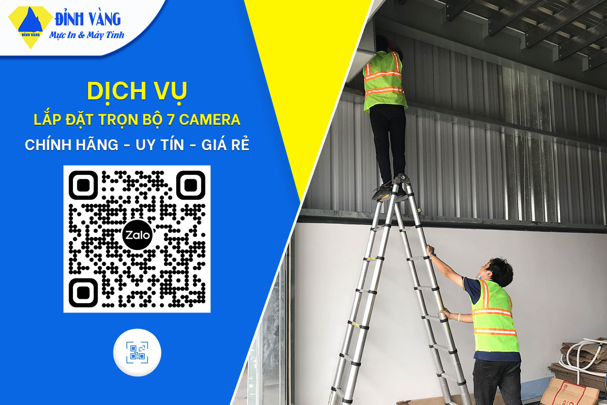 Lắp Đặt Trọn Bộ 7 Camera| Dịch Vụ Nhanh Chóng, Giá Rẻ, Chất Lượng