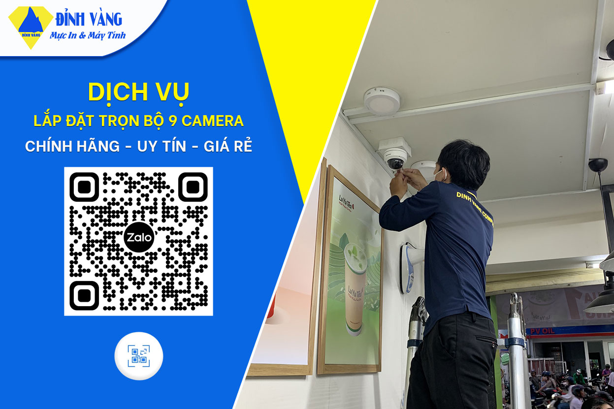 Lắp Đặt Trọn Bộ 9 Camera| Giá Gốc - Nhanh Chóng - Bảo Hành 2 Năm