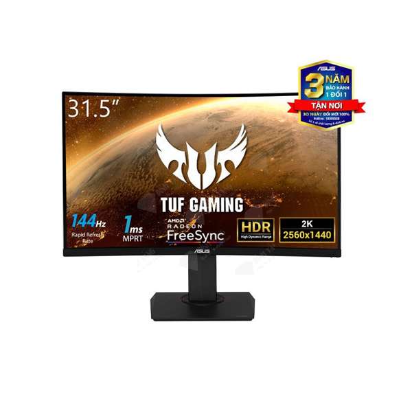 Màn Hình Asus TUF Gaming VG32VQ (Màn hình cong 1800R, 16:9, 31.5 inch, VA, 144Hz, 400 cd/m2)