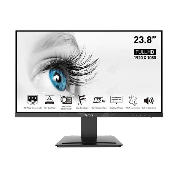 Màn Hình LCD MSI Pro MP243 3PB5 23.8 Inch (23.8 Inch, 1920x1080, IPS, 75Hz, 7 ms)