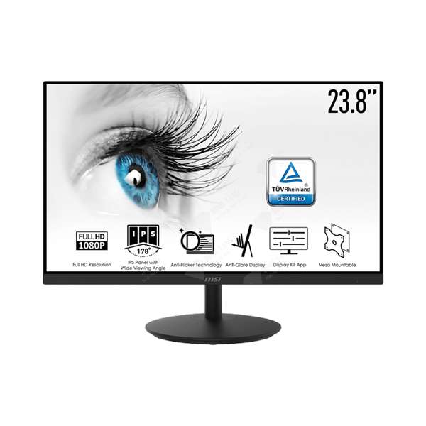 Màn hình LCD MSI MP242 23.8 Inch (23.8 Inch, 1920x1080, IPS, 75Hz, 5 ms, 250 cd/m2)