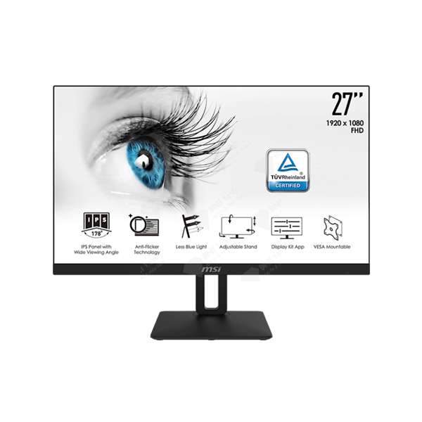 Màn Hình LCD MSI PRO MP271P 3PA2 27 Inch (27 Inch, 1920x1080, IPS, 75Hz, 5 ms)