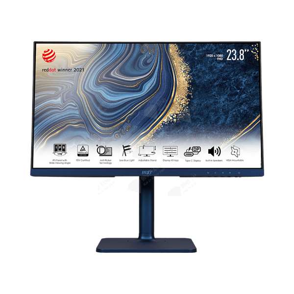 Màn Hình MSI MD241P 23.8 Inch (23.8 Inch, FHD, IPS, 75HZ, 5MS, 250NITS, HDMI, USBC, LOA, ĐEN)