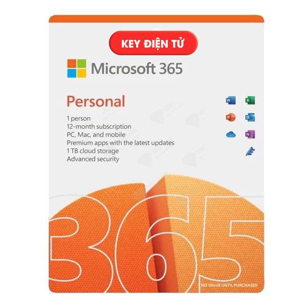 Phần Mềm Microsoft 365 Personal AllLng Sub PKLic 1YR Online APAC EM C2R NR QQ2-00003 (1user, 3 thiết bị, oneDrive 1 TB)