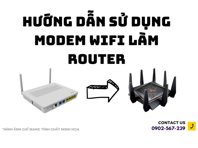 Hướng dẫn sử dụng modem WiFi làm router