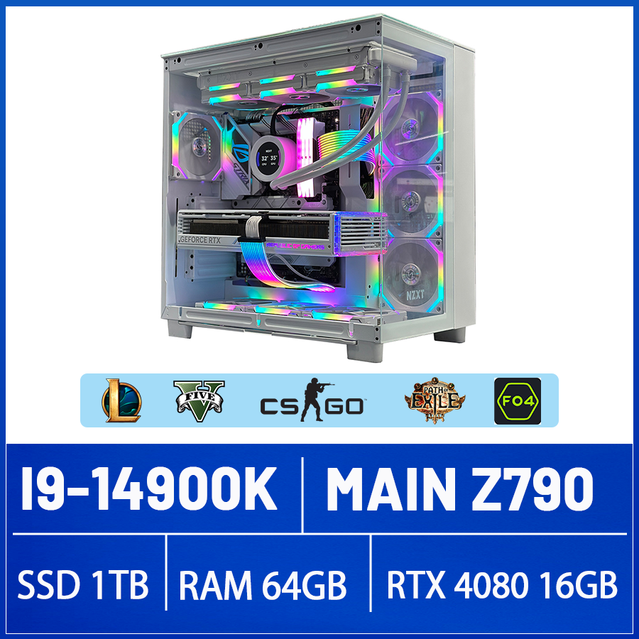 G12 - PC Gaming i9-14900K, RTX 4080 Super 16GB, Ram 64GB, SSD 1TB, 1000W