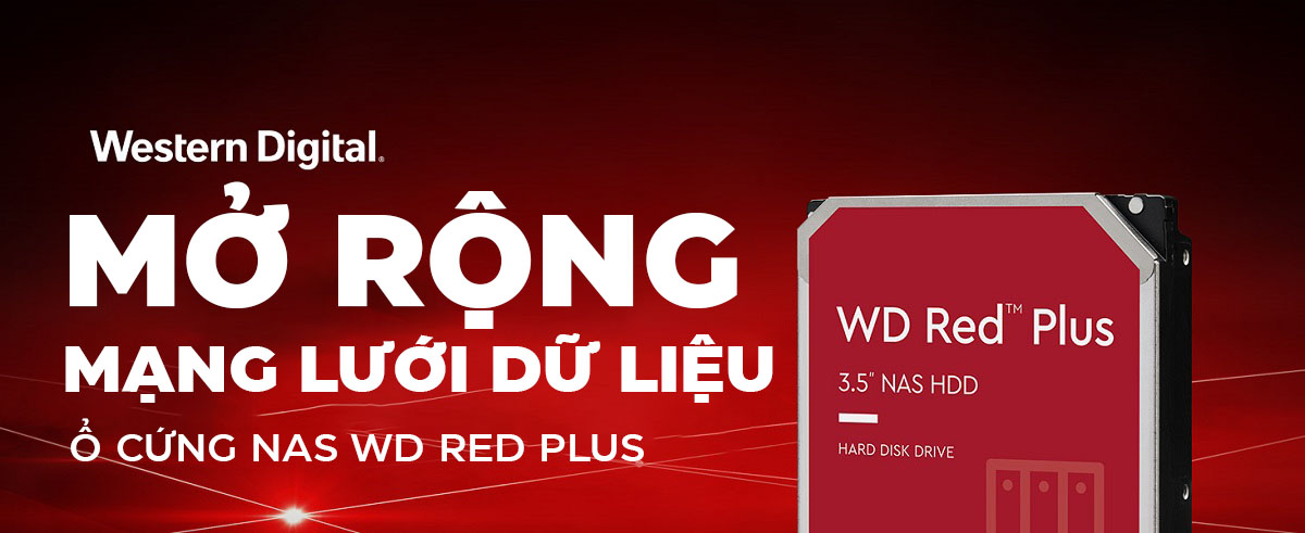 Ổ cứng HDD WD 6TB Red Plus WD60EFZX