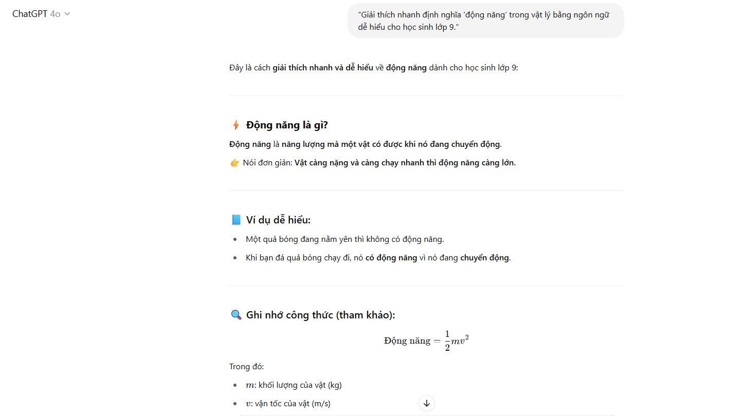 Giải thích khái niệm đơn giản.