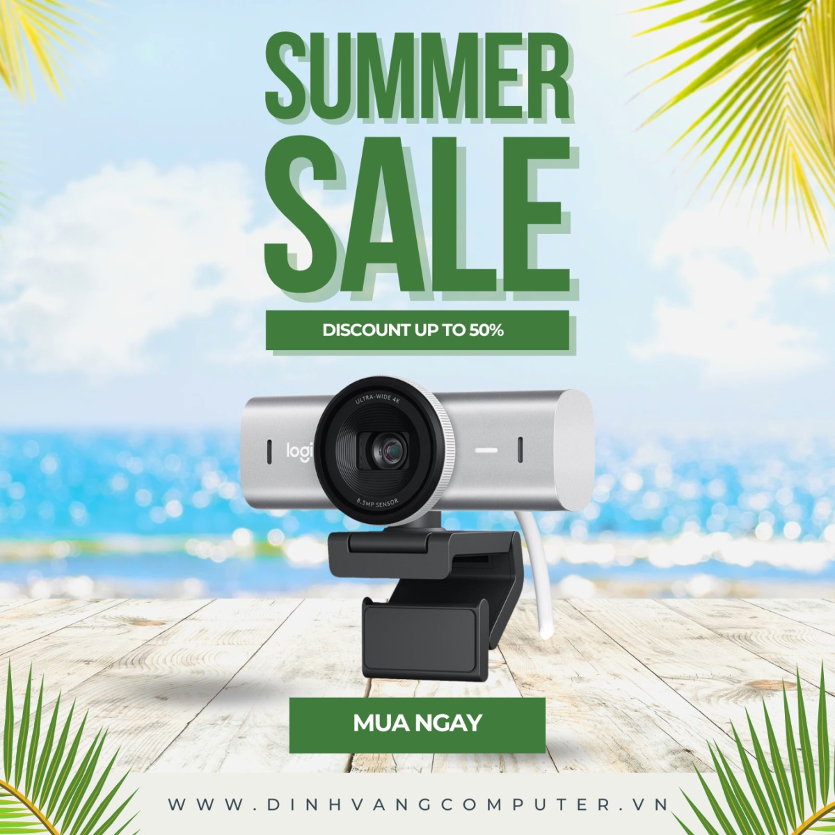 Webcam Logitech MX Brio UHD 4K.