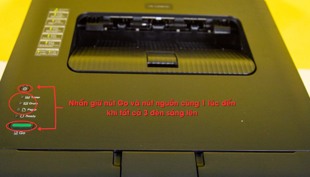 Bước 2: Thực Hiện Reset Hộp Mực.