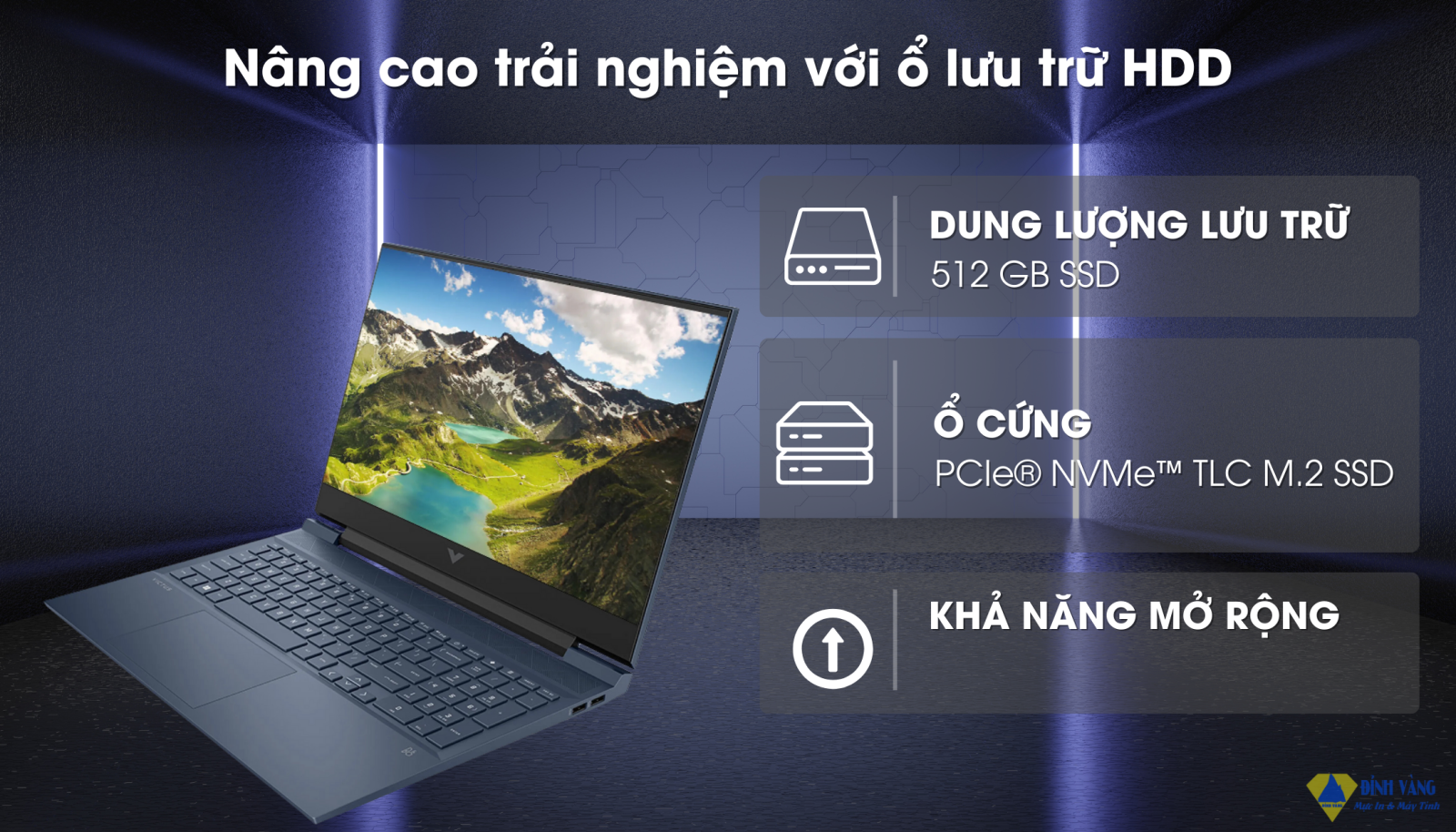 Lưu Trữ Tối Ưu với Ổ Cứng SSD Siêu Nhanh và Linh Hoạt.