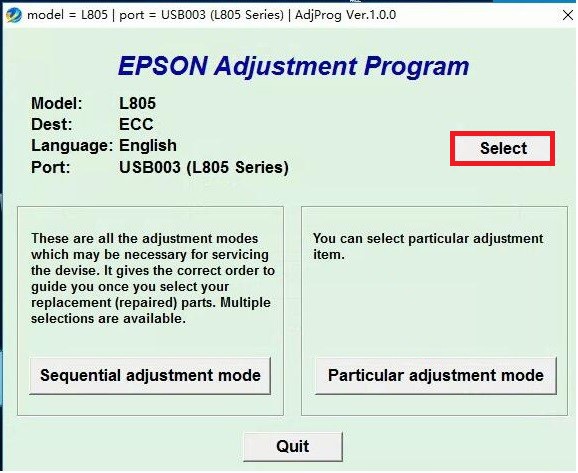 Hướng dẫn sử dụng phần mềm reset máy in Epson