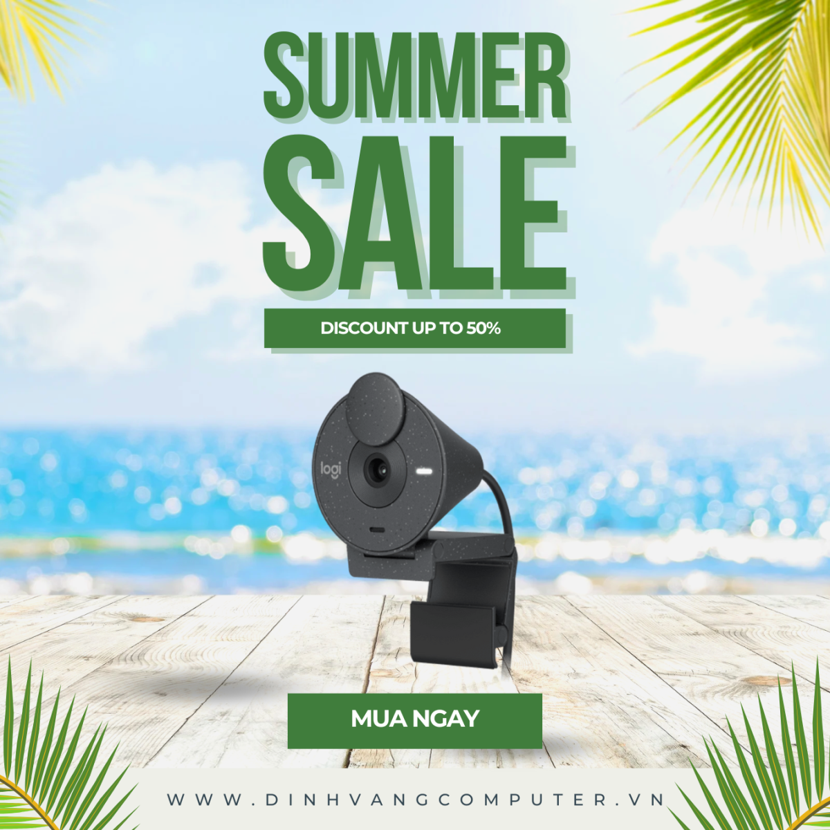Webcam Logitech Brio 305 1080p.