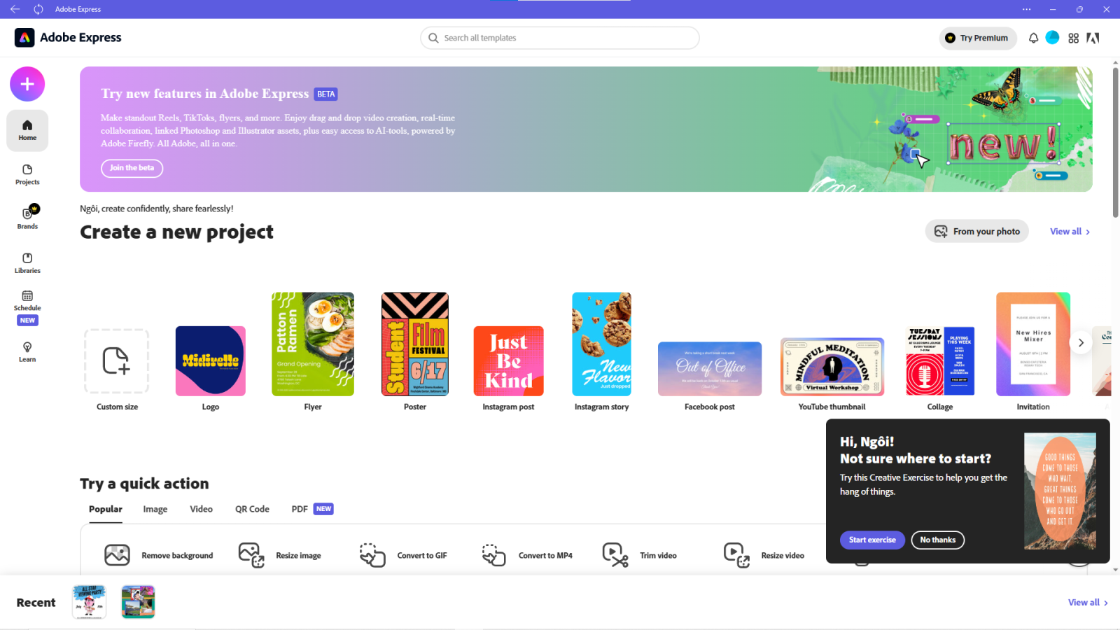 Hướng dẫn cài đặt phần mềm Adobe Express