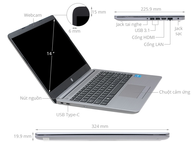 Laptop HP 240 G8 518V6PA  i5