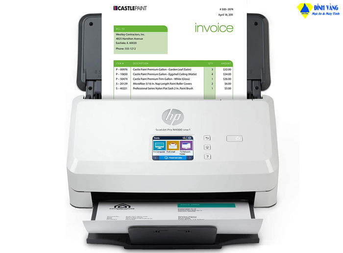 Máy Scan HP ScanJet Pro N4000 snw1-6FW08A (Scan/ Lan/ USB/ Wifi) Chính Hãng