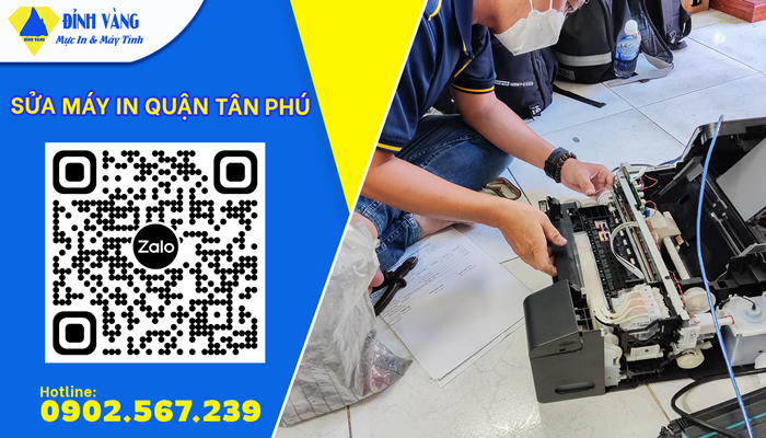 Sửa máy in quận Tân Phú| Tận nơi - nhanh chóng - 24/7