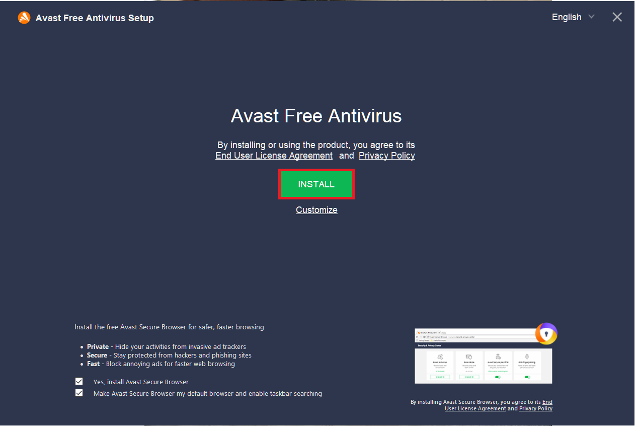 Hướng dẫn cài đặt phần mềm Avast Premium Security