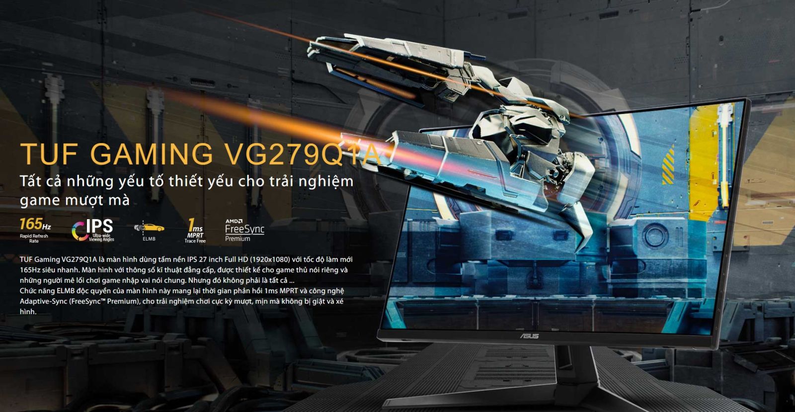 Thiết Kế Linh Hoạt, Trải Nghiệm Gaming Tối Ưu: VG279Q1A Đáng Đồng Tiền Bát Gạo