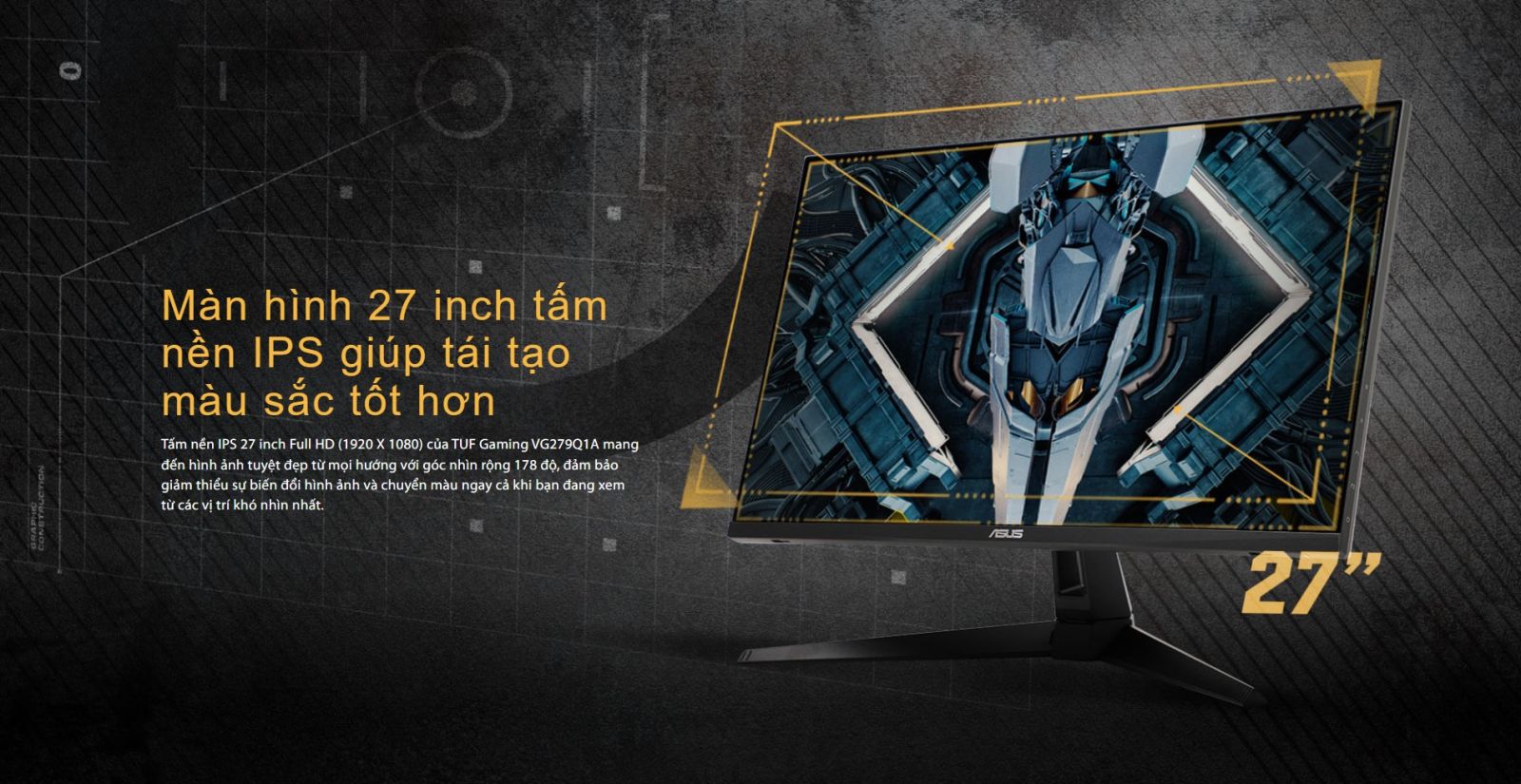 Khám Phá Thế Giới Game Đỉnh Cao với Màn Hình IPS 27 Inch Full HD của Asus TUF VG279Q1A