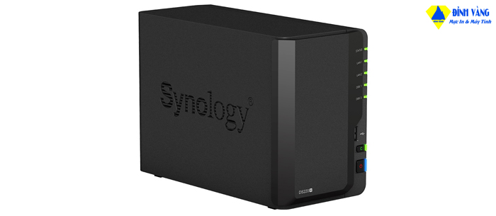 Thiết bị lưu trữ NAS Synology DS220+ (Celeron J4025/ 2GB Ram/ 32TB/ LAN) Chính Hãng