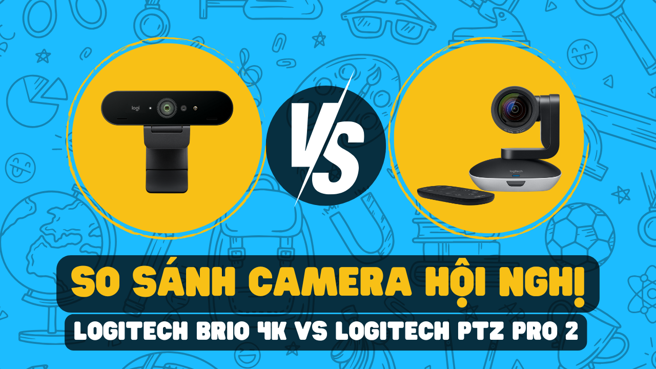 So sánh Logitech PTZ Pro 2 vs Logitech Brio 4K| Hai triết lý camera ...