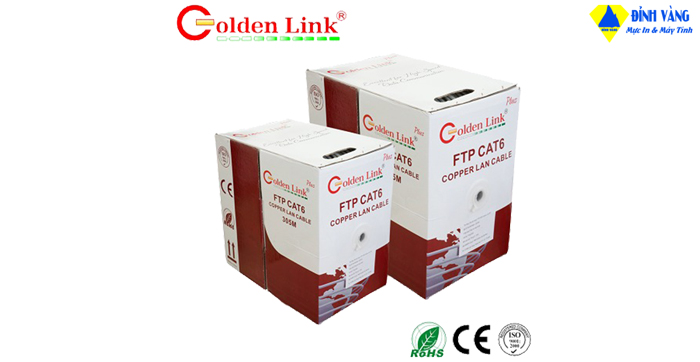 Cáp mạng Golden Link Cat 6 FTP Chống nhiễu (305m)