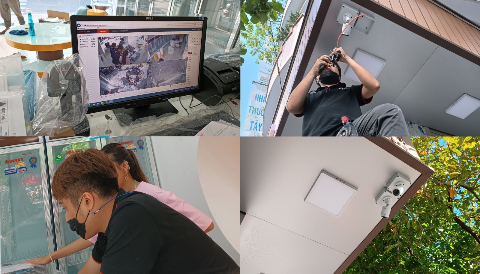 Lắp đặt camera quận 7 (Cửa hàng trái cây đường Hưng Thái 2)