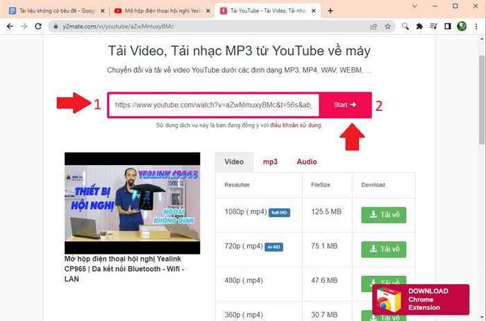 cách Tải nhạc từ youtube