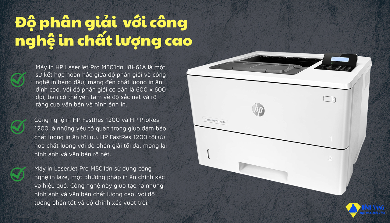 Độ phân giải và công nghệ in chất lượng cao hơn