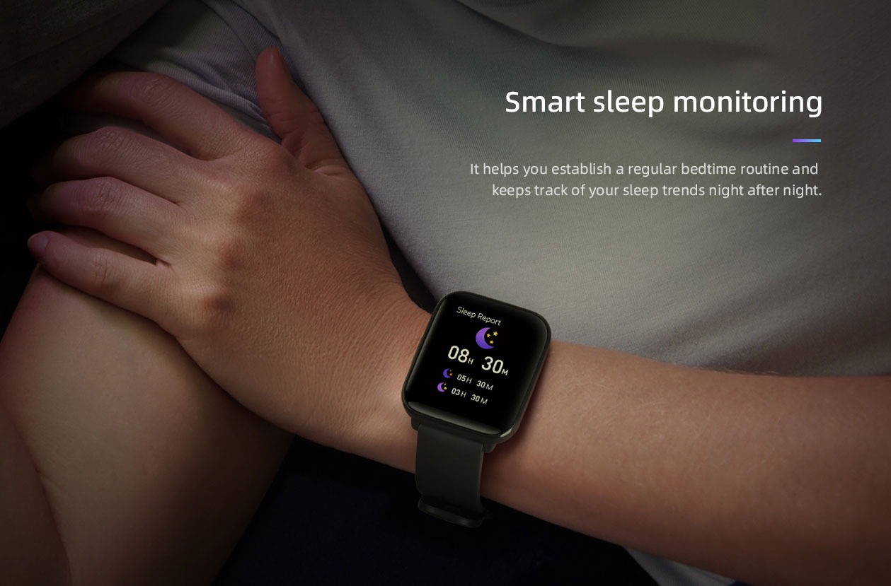 Đồng hồ tthông minh Mibro C2 XPAW009 có thể thực hiện việc thống kê chất lượng giấc ngủ một cách chính xác.