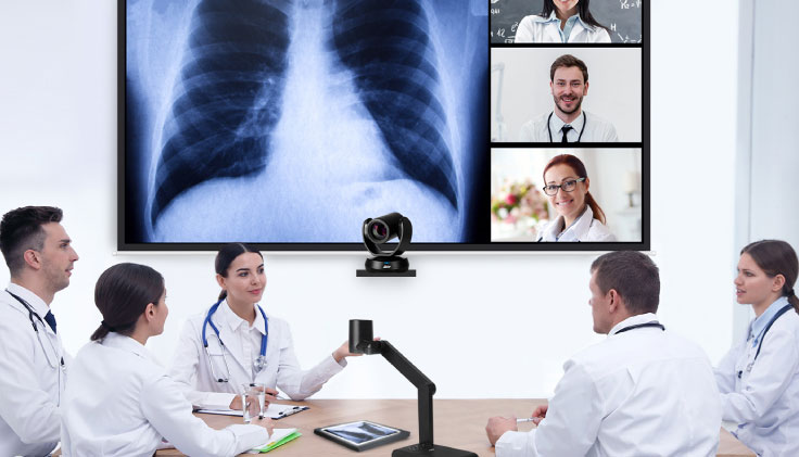 Sự cần thiết của thiết bị họp trực tuyến trong ngành y tế.
