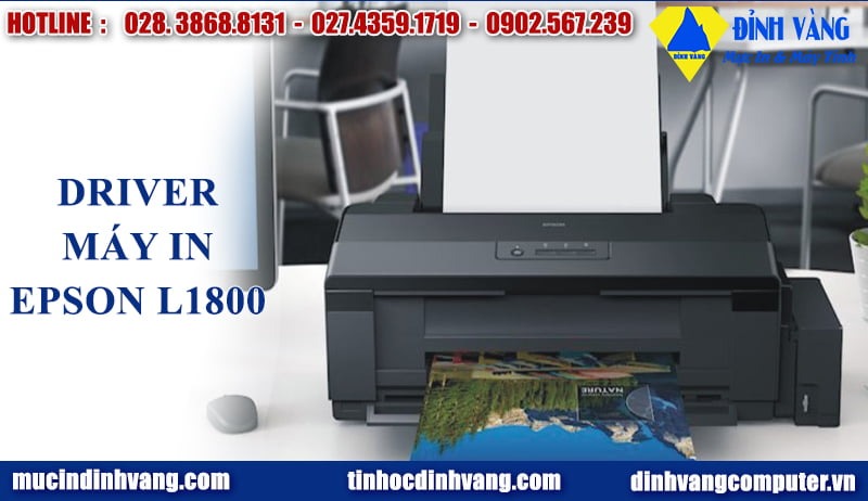 Cài đặt driver máy in Epson l1800 nhanh chóng, đơn giản