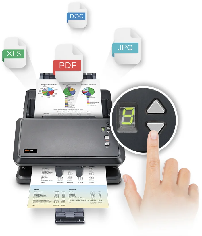 Máy Scan Plustek SmartOffice DS68 (Hai Mặt, A3, A4, ADF, USB)