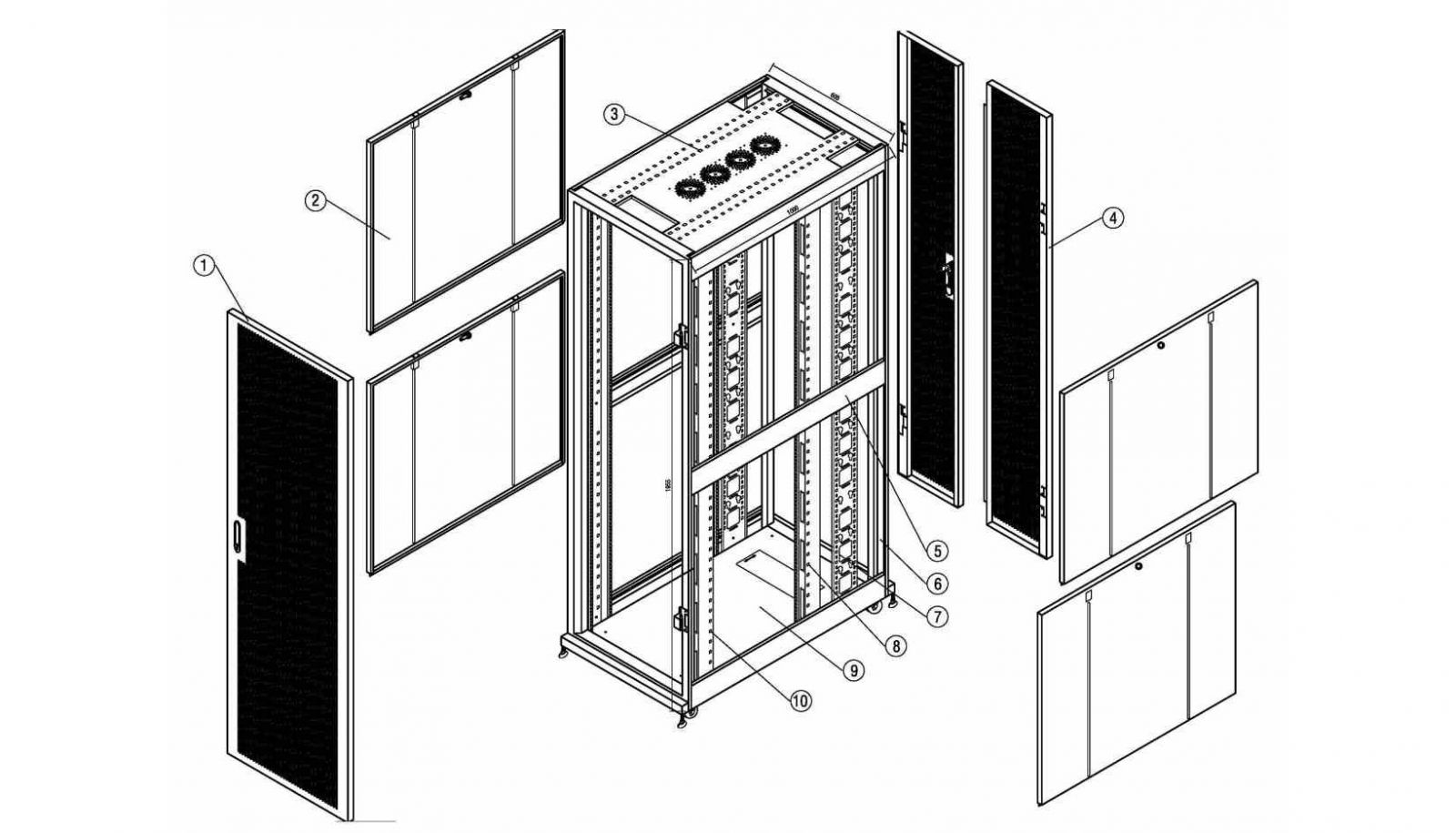 Cấu Trúc Cơ Bản Tủ Rack Mạng Hiện Nay..