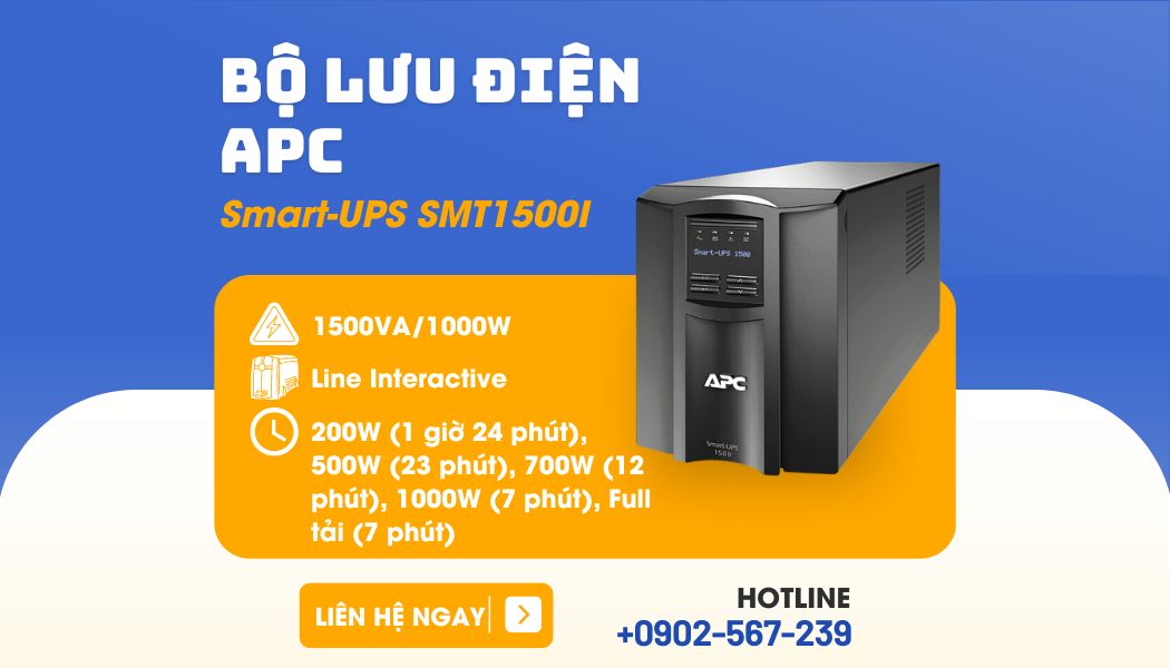 UPS 1000W APC Smart SMT1500I (1500VA)