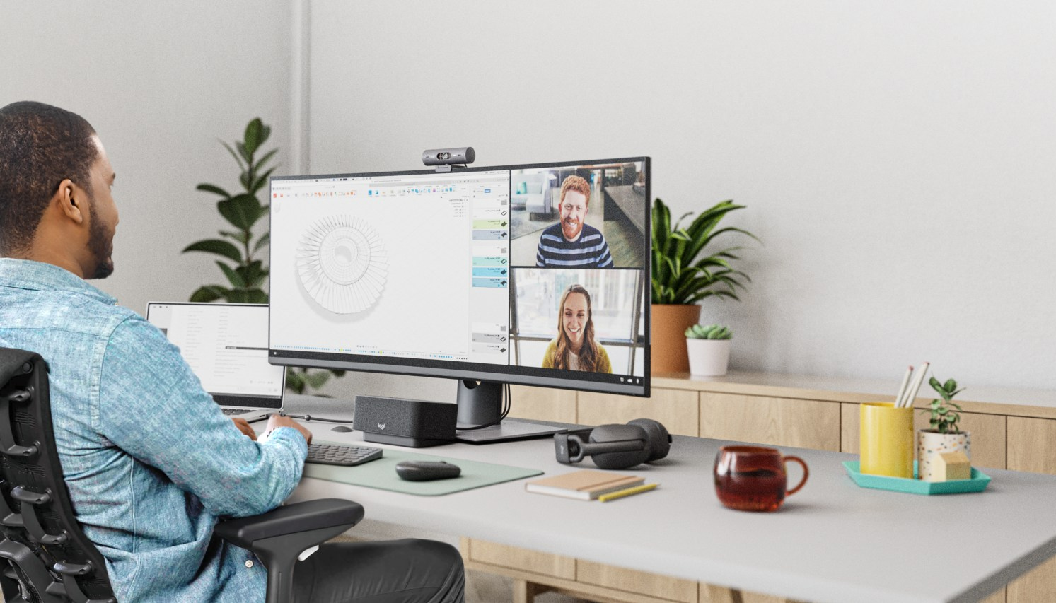 Logitech Webcam Brio 500 1080p.