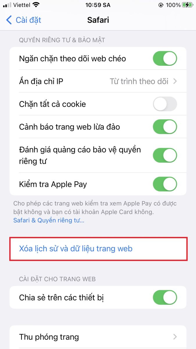 Trên iOS (iPhone/iPad)