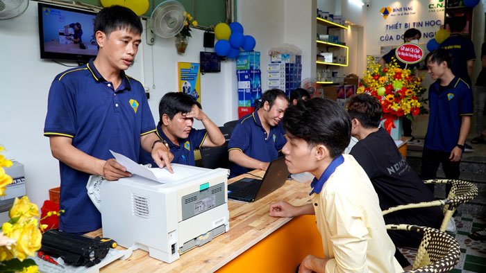 Các bước quy trình thực hiện nạp mực máy in Thuận An – Bình Dương tại Đỉnh Vàng Computer